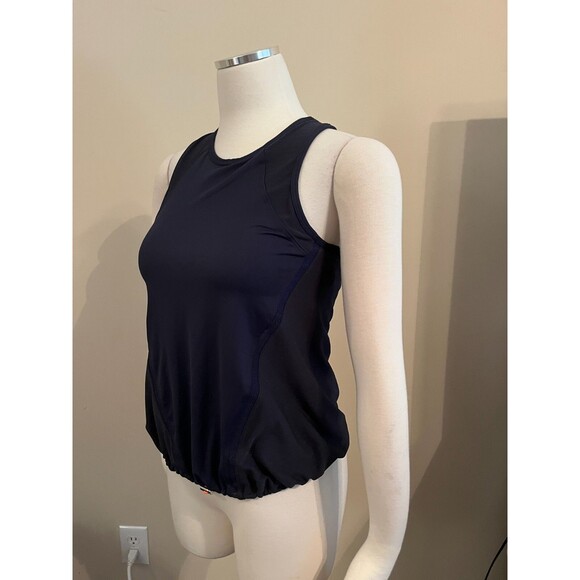 Coho USA Chloe XS Tennis Tank Top Navy Built in Bra Sports Athletic Blue $96 - Picture 4 of 7